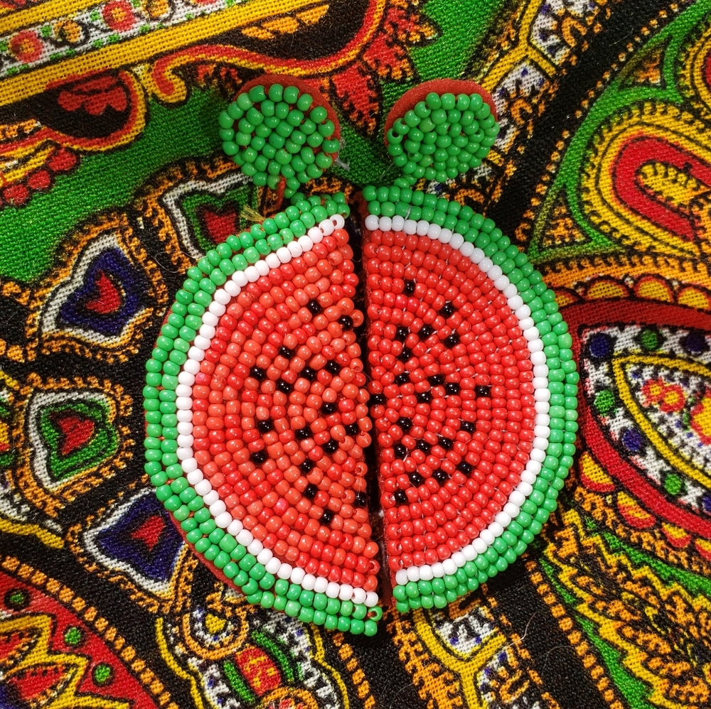 Beaded fruit earrings-$15 or buy 2 for 15